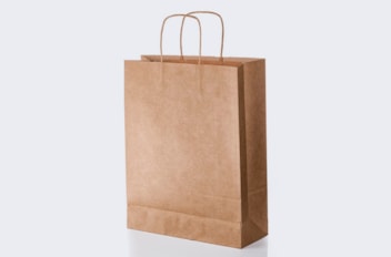 Bolsas de papel con asa retorcida